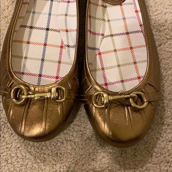Coach gold flats - Picture 2 of 3